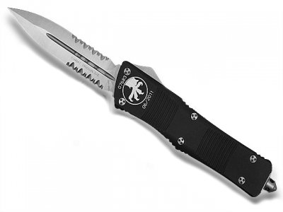Нож Microtech Combat Troodon OTF Knife D/E Dagger (3.8" Satin Serr)