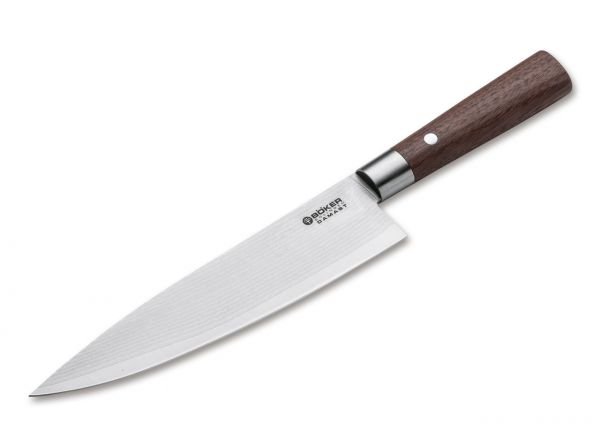 Нож кухонный Boker Damascus Walnut Chef’s
