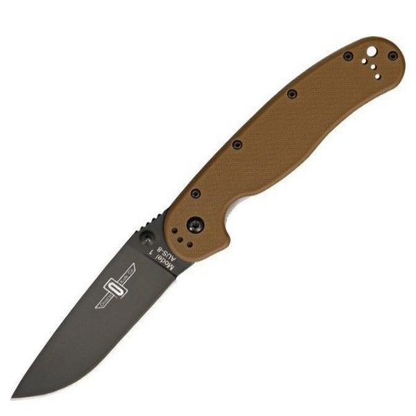 Нож Ontario RAT-1 black/brown