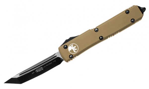 Нож Microtech Ultratech Tanto Point Black Blade. Цвет: tan