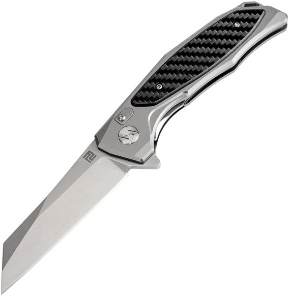 Нож Artisan Falcon SW, D2, Aluminium/CF ц:silver