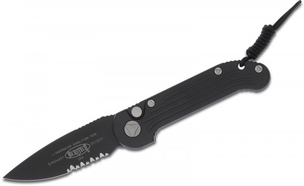 Нож Microtech LUDT Black Blade полусеррейтор
