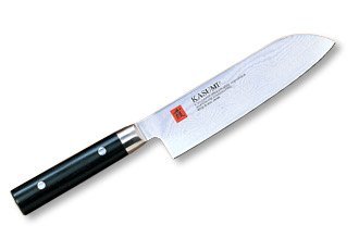 Нож Kasumi Damascus Santoku, 130 mm
