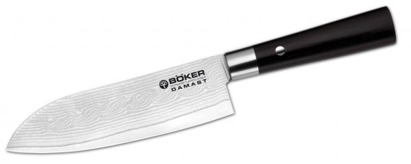 Кухонный нож Boker Damast Black Santoku