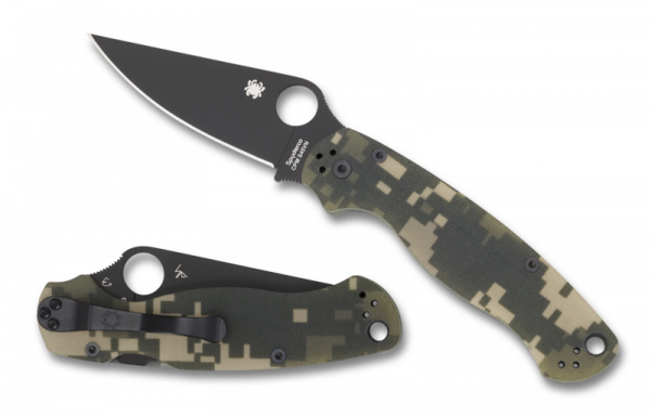 Нож Spyderco Para-Military 2, Camo, Black Blade 