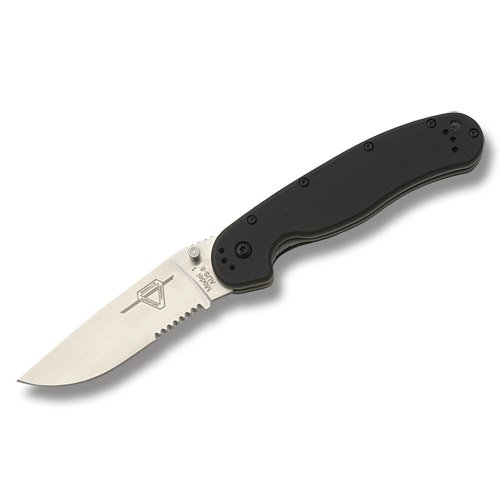 Нож Ontario RAT Folder 1 - Satin, полусеррейтор