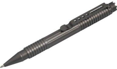 Ручка UZI TACPEN UZI Tactical Defender Pen DNA Catcher w/cuff key Gun Metal