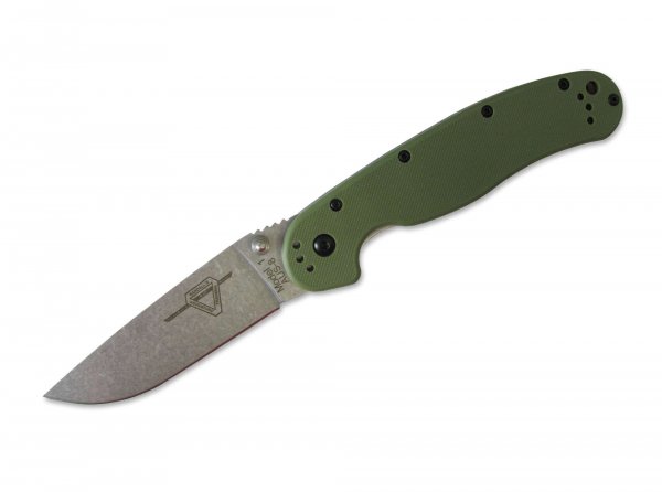 Нож Ontario RAT Folder 1 - Stonewash клинок