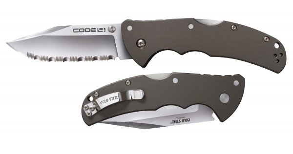 Нож Cold Steel Code 4 Clip Point Serrated