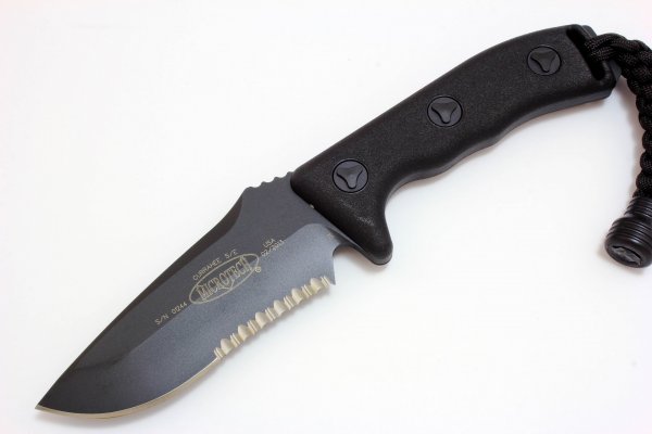 Нож Microtech Currahee S/E Black Partial Serrated