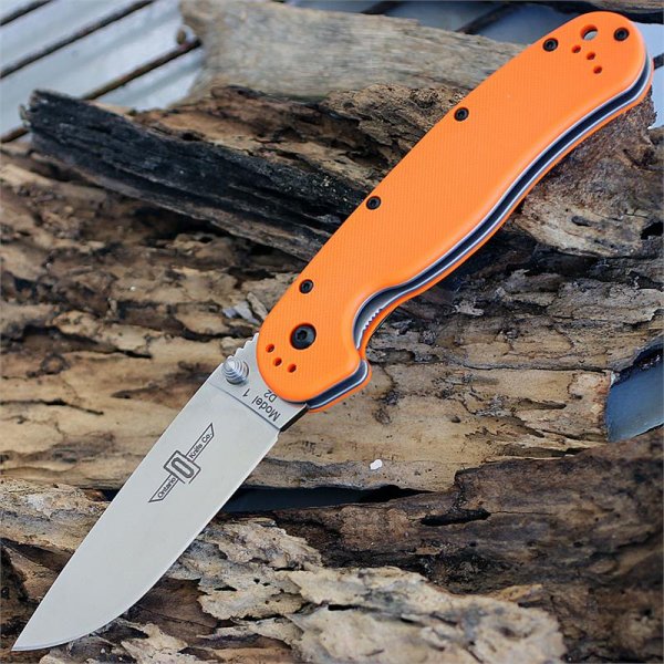 Нож Ontario Rat Folder 1, Orange, D2