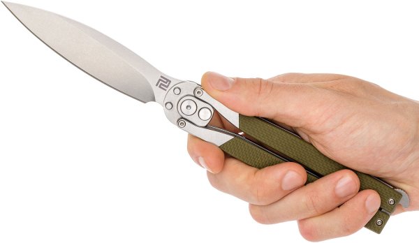 Нож Artisan Kinetic Balisong D2 G-10