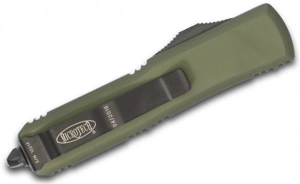 Нож Microtech UTX-85 Double Edge Black Blade. Ц:od green