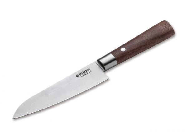 Нож кухонный Boker Damascus Walnut Santoku