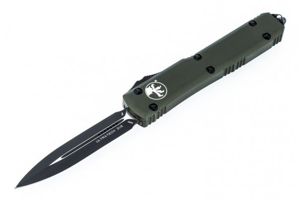 Нож Microtech Ultratech Double Edge Black Blade, ц:od green