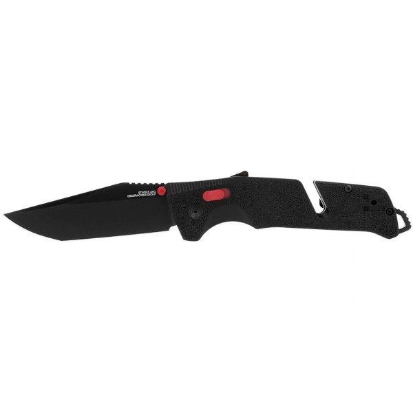 Ніж SOG Trident AT, Black/Red, Tanto