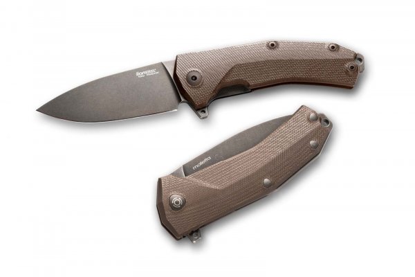 Нож Lionsteel KUR Black Blade/G10 Brown 