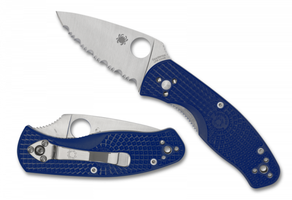 Ніж Spyderco Persistence, Blue FRN, S35VN, Serrated 