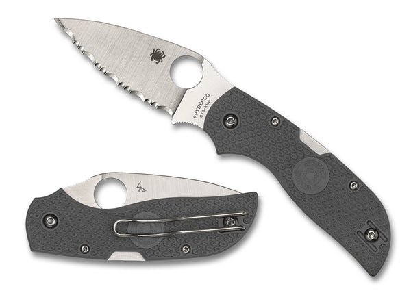 Ніж Spyderco Chaparral, Gray FRN, Serrated