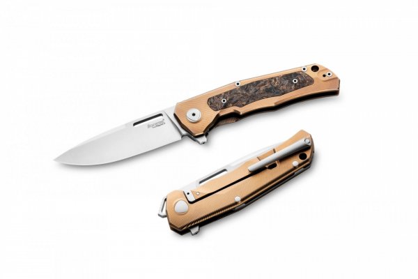 Нож Lionsteel Q4ttro Titanium Bronze