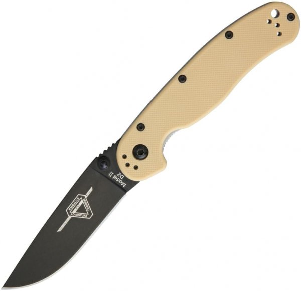 Ніж Ontario Knife RAT II D2 BB Desert Tan