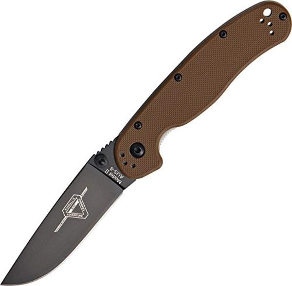 Ніж Ontario Knife RAT II AUS-8 BB Coyote Brown