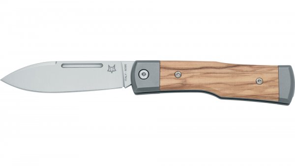 Ніж Fox Gunstock Olive Wood Titanium