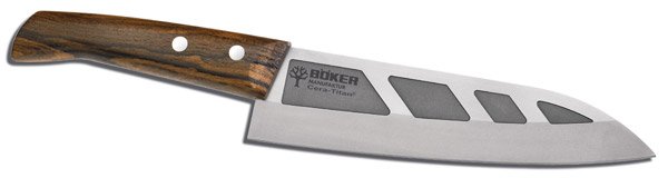 Кухонный нож Boker Cera-Titan Ziracote IV, титановый клинок