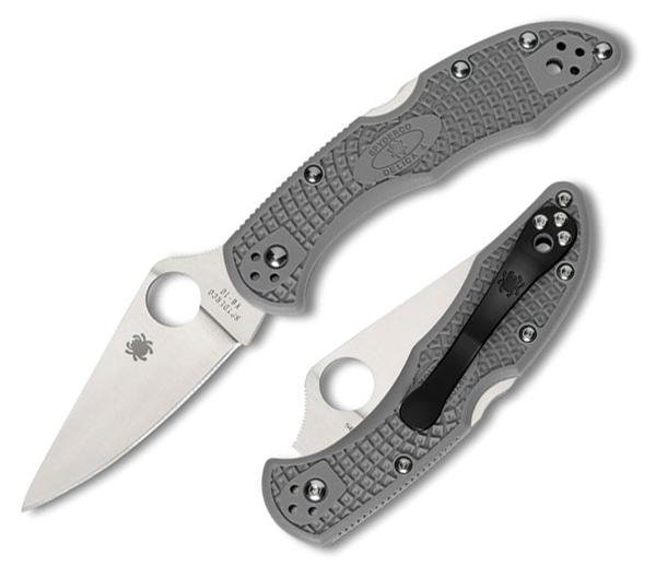 Нож C11FPGY Spyderco Delica 4, серая рукоять