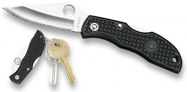 Нож LBKP3 Spyderco LADYBUG BLACK PLAINEDGE