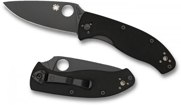 Нож Spyderco Tenacious, G10 Black Blade