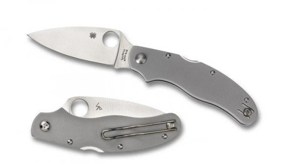 Нож Spyderco SP CALY 3 GRAY G-10 SUPER BLUE PLN