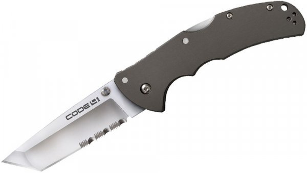 Нож Cold Steel Code-4 Tanto Point Half Serr.