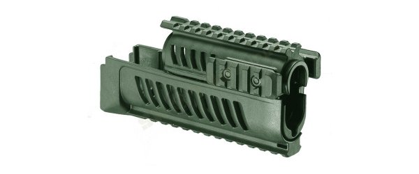 Цівка тактична FAB  для AK 47/74, 4 планки, зелена