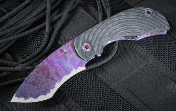 Нож Warren Thomas RC XL - Ti and Black Carbon Fiber Folder