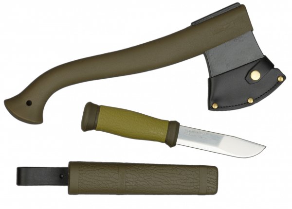 Набор Morakniv Outdoor Kit MG, нож Morakniv 2000 + топор (зеленый)