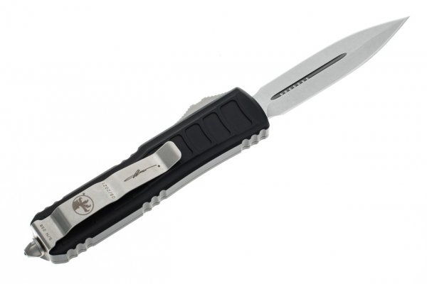 Нож Microtech UTX-85 Double Edge Stonewash Signature Series