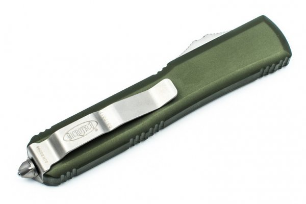 Ніж Microtech Ultratech Drop Point Stonewash, ц:od green