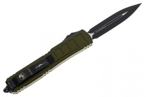 Ніж Microtech Ultratech II Double Edge Black Blade Signature Series, ц:od green