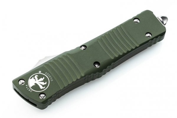 Нож Microtech Combat Troodon Double Edge Stonewash, ц:od green