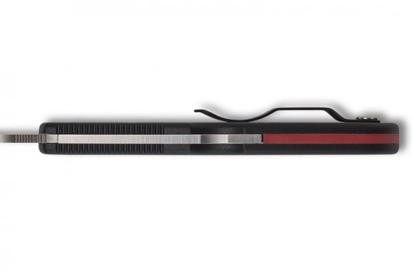 Нож Spyderco Endura 4, Thin Red Line, полусеррейтор
