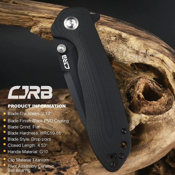 Ніж CJRB Scoria Black Blade