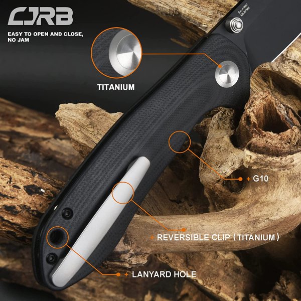 Ніж CJRB Scoria Black Blade