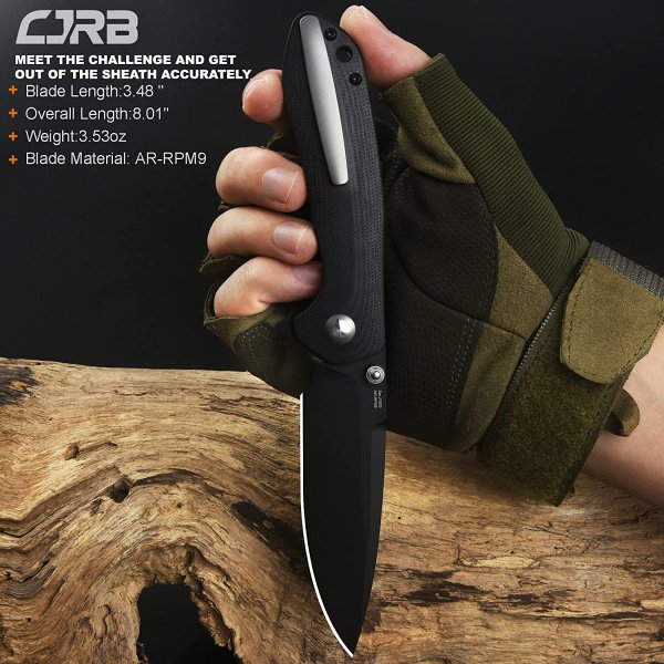 Ніж CJRB Scoria Black Blade