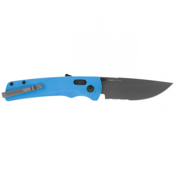 Ніж SOG Flash AT, Civic Cyan Serrated