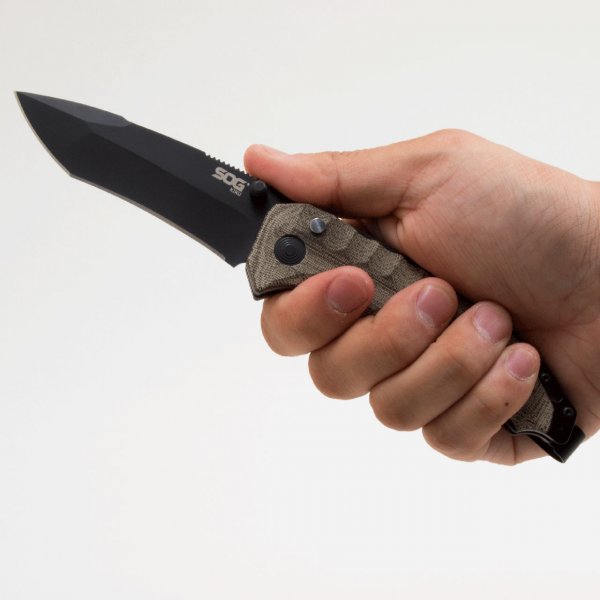 Нож SOG Kiku Assisted, Black