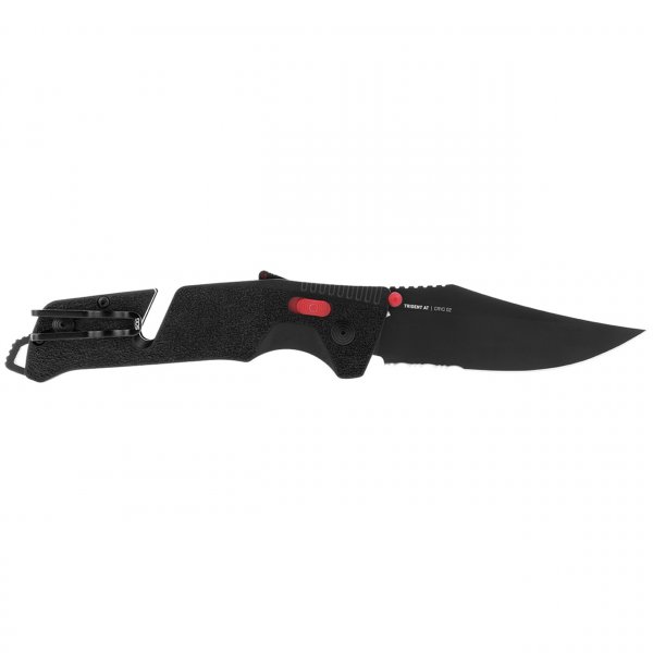 Ніж SOG Trident AT, Black/Red, Serrated