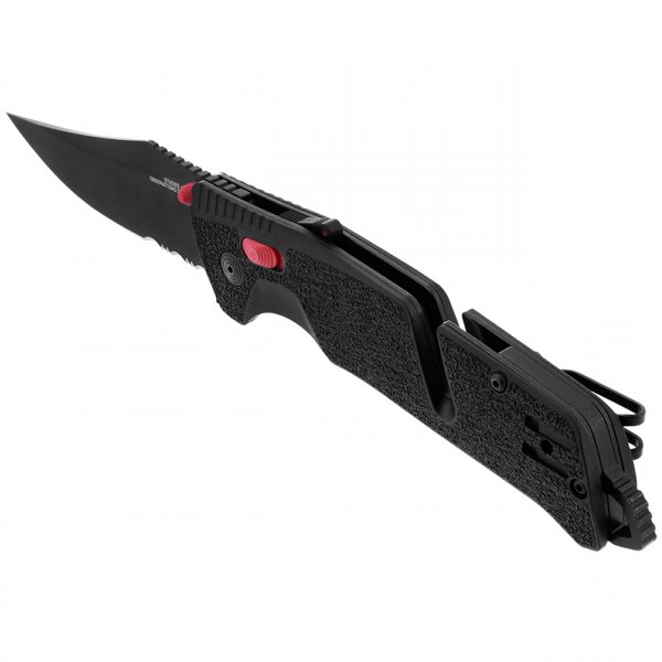 Ніж SOG Trident AT, Black/Red, Serrated