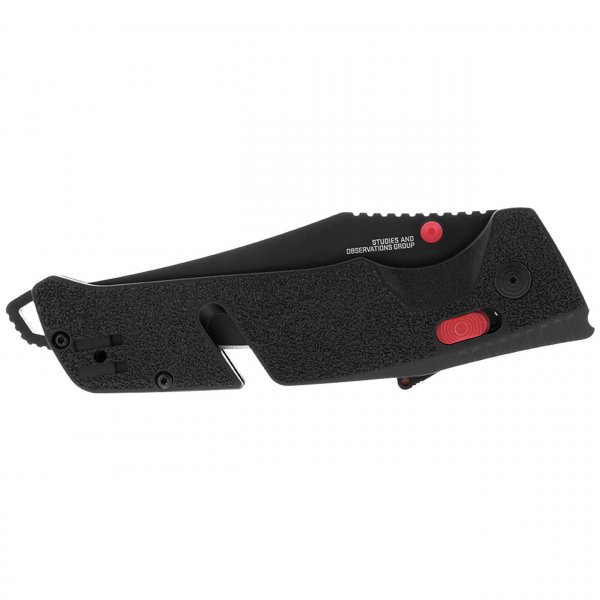 Ніж SOG Trident AT, Black/Red, Serrated