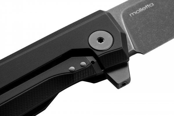Нож Lionsteel Myto Aluminium Black/Black 